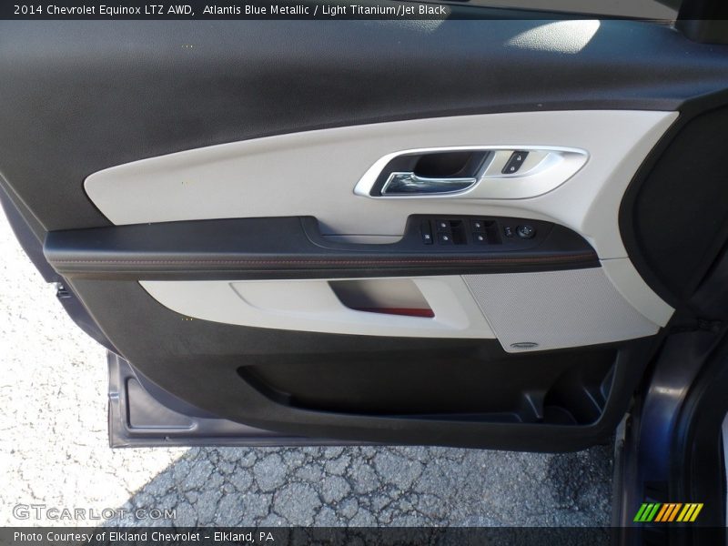 Atlantis Blue Metallic / Light Titanium/Jet Black 2014 Chevrolet Equinox LTZ AWD