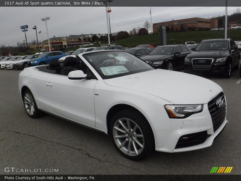 Front 3/4 View of 2017 A5 Sport quattro Cabriolet