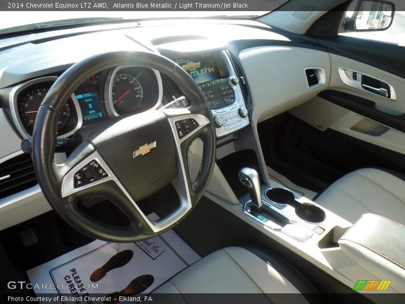 Atlantis Blue Metallic / Light Titanium/Jet Black 2014 Chevrolet Equinox LTZ AWD