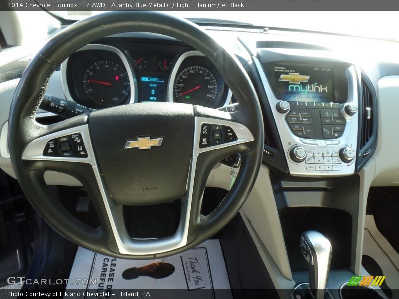 Atlantis Blue Metallic / Light Titanium/Jet Black 2014 Chevrolet Equinox LTZ AWD
