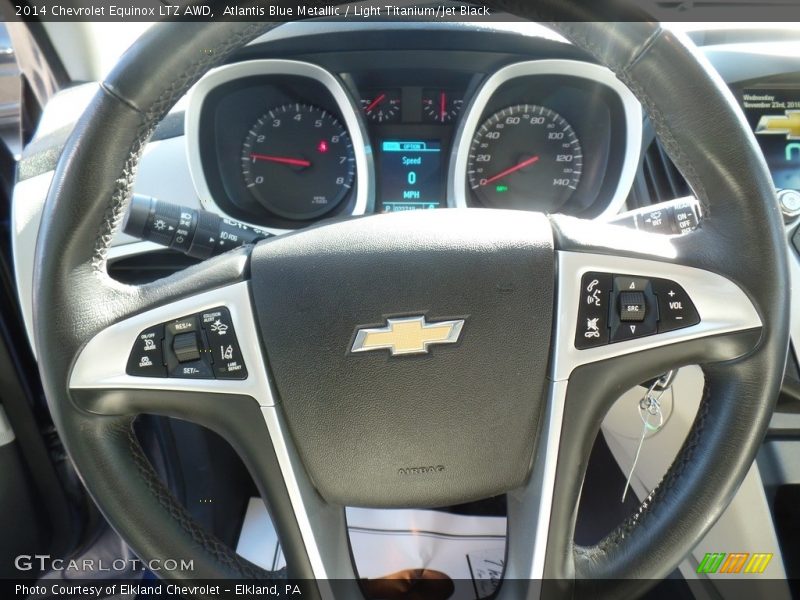 Atlantis Blue Metallic / Light Titanium/Jet Black 2014 Chevrolet Equinox LTZ AWD