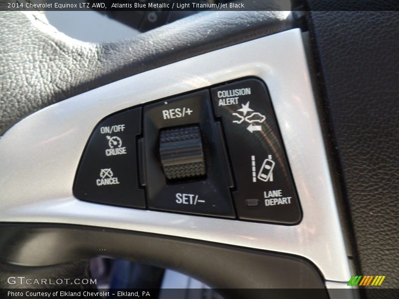 Atlantis Blue Metallic / Light Titanium/Jet Black 2014 Chevrolet Equinox LTZ AWD