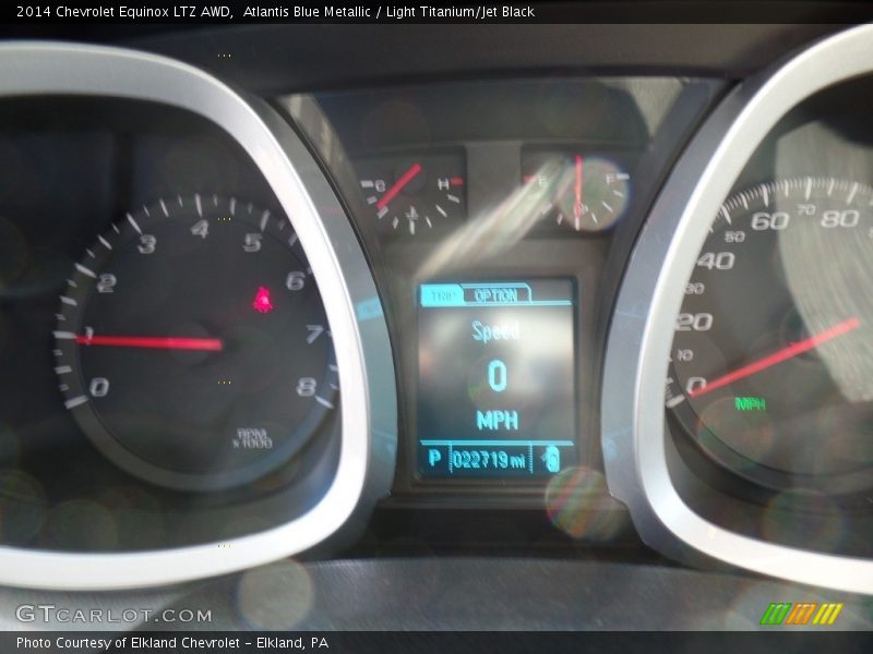 Atlantis Blue Metallic / Light Titanium/Jet Black 2014 Chevrolet Equinox LTZ AWD