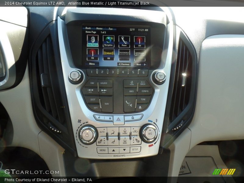 Atlantis Blue Metallic / Light Titanium/Jet Black 2014 Chevrolet Equinox LTZ AWD