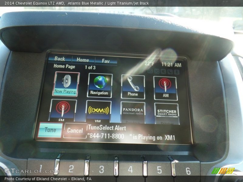 Atlantis Blue Metallic / Light Titanium/Jet Black 2014 Chevrolet Equinox LTZ AWD