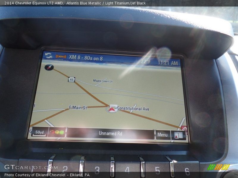 Atlantis Blue Metallic / Light Titanium/Jet Black 2014 Chevrolet Equinox LTZ AWD