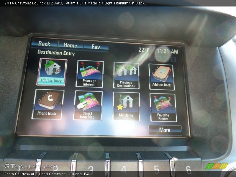 Atlantis Blue Metallic / Light Titanium/Jet Black 2014 Chevrolet Equinox LTZ AWD