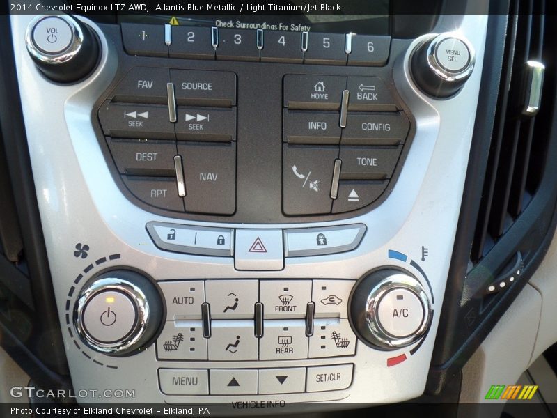 Atlantis Blue Metallic / Light Titanium/Jet Black 2014 Chevrolet Equinox LTZ AWD
