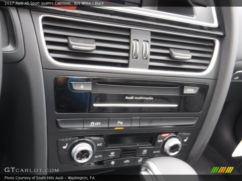 Controls of 2017 A5 Sport quattro Cabriolet