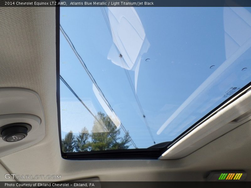 Atlantis Blue Metallic / Light Titanium/Jet Black 2014 Chevrolet Equinox LTZ AWD