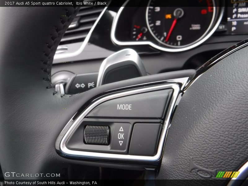 Controls of 2017 A5 Sport quattro Cabriolet