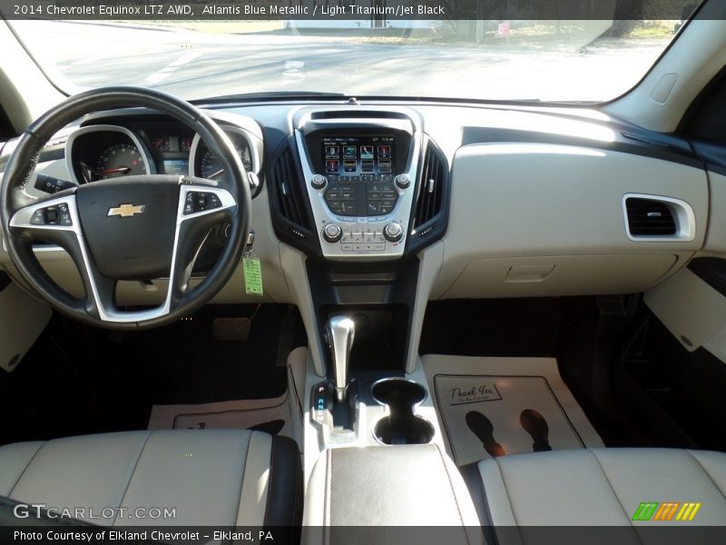 Atlantis Blue Metallic / Light Titanium/Jet Black 2014 Chevrolet Equinox LTZ AWD