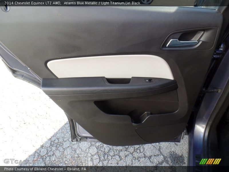 Atlantis Blue Metallic / Light Titanium/Jet Black 2014 Chevrolet Equinox LTZ AWD