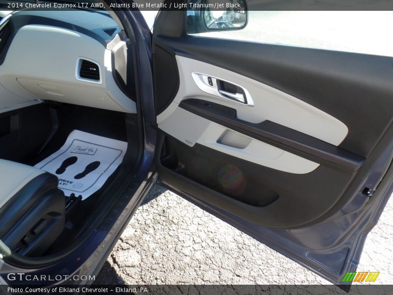 Atlantis Blue Metallic / Light Titanium/Jet Black 2014 Chevrolet Equinox LTZ AWD