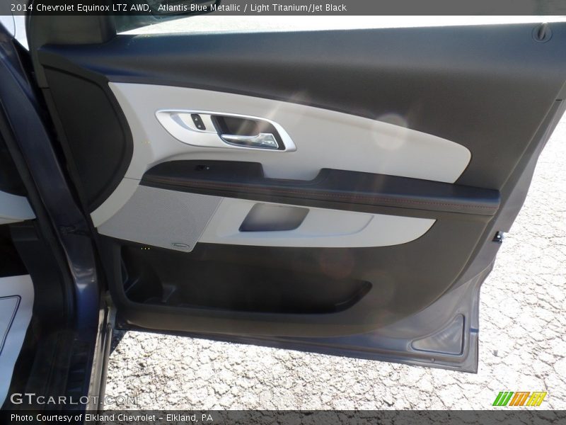 Atlantis Blue Metallic / Light Titanium/Jet Black 2014 Chevrolet Equinox LTZ AWD