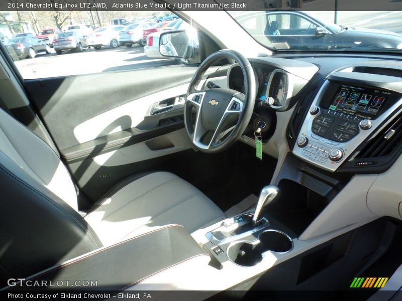 Atlantis Blue Metallic / Light Titanium/Jet Black 2014 Chevrolet Equinox LTZ AWD