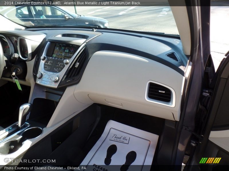 Atlantis Blue Metallic / Light Titanium/Jet Black 2014 Chevrolet Equinox LTZ AWD