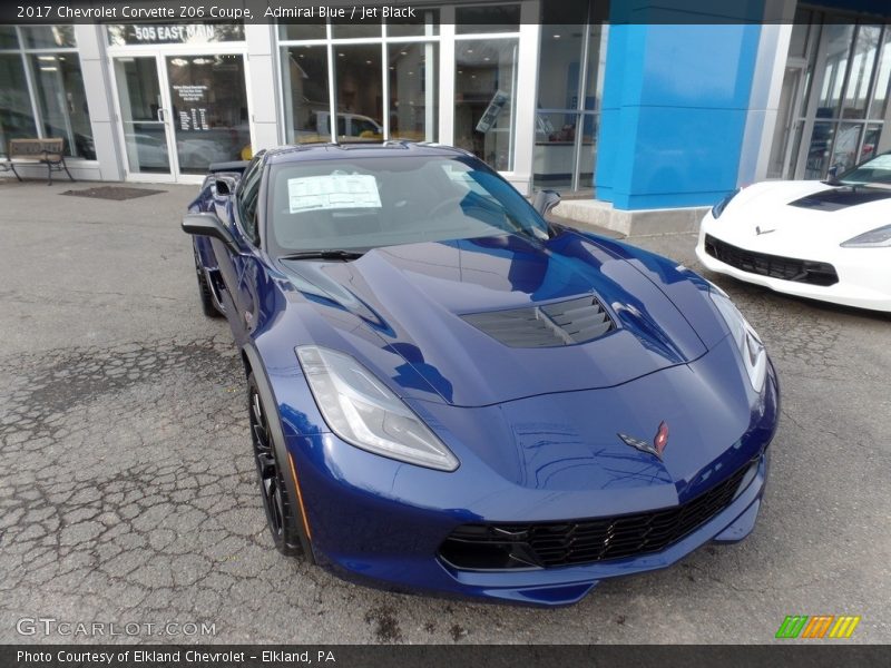Admiral Blue / Jet Black 2017 Chevrolet Corvette Z06 Coupe
