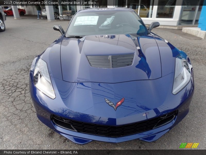 Admiral Blue / Jet Black 2017 Chevrolet Corvette Z06 Coupe