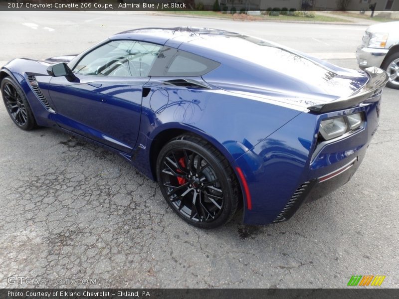 Admiral Blue / Jet Black 2017 Chevrolet Corvette Z06 Coupe