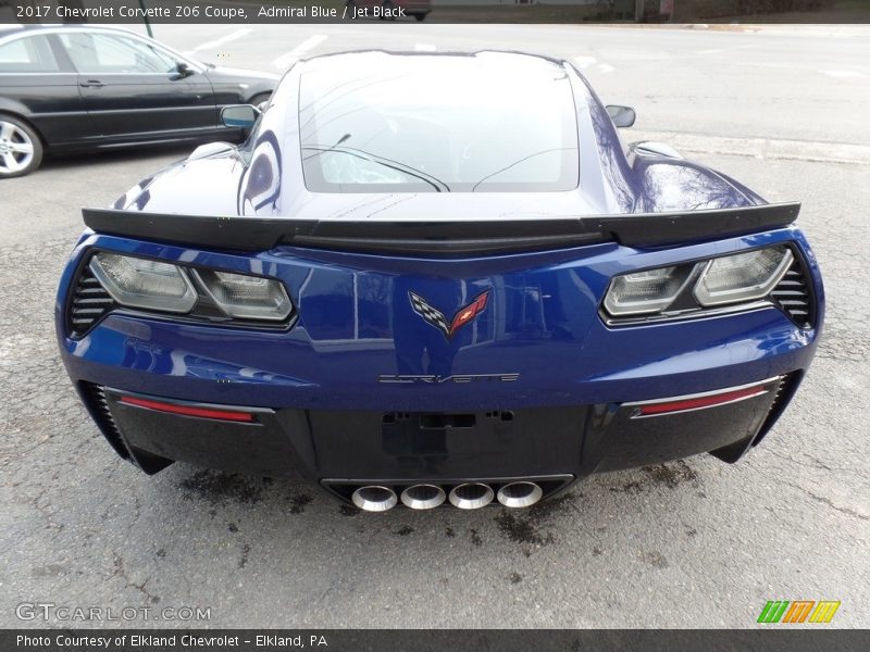Exhaust of 2017 Corvette Z06 Coupe