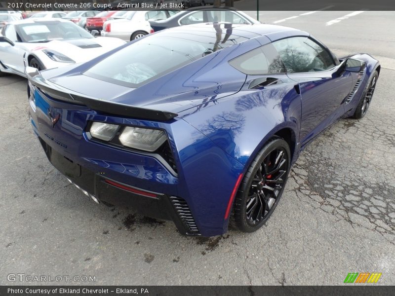 Admiral Blue / Jet Black 2017 Chevrolet Corvette Z06 Coupe