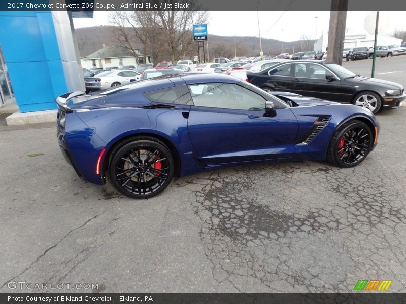 Admiral Blue / Jet Black 2017 Chevrolet Corvette Z06 Coupe