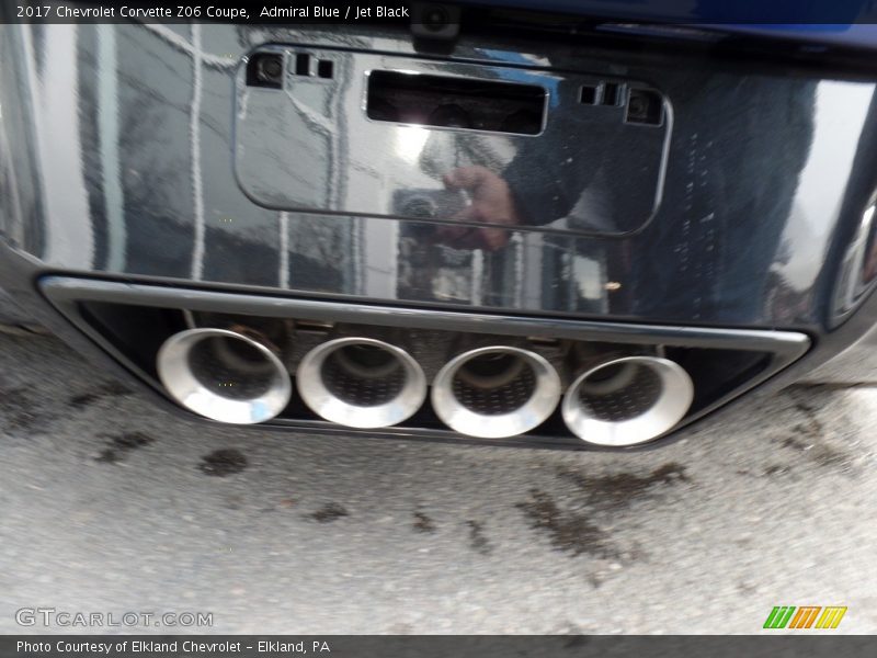 Exhaust of 2017 Corvette Z06 Coupe