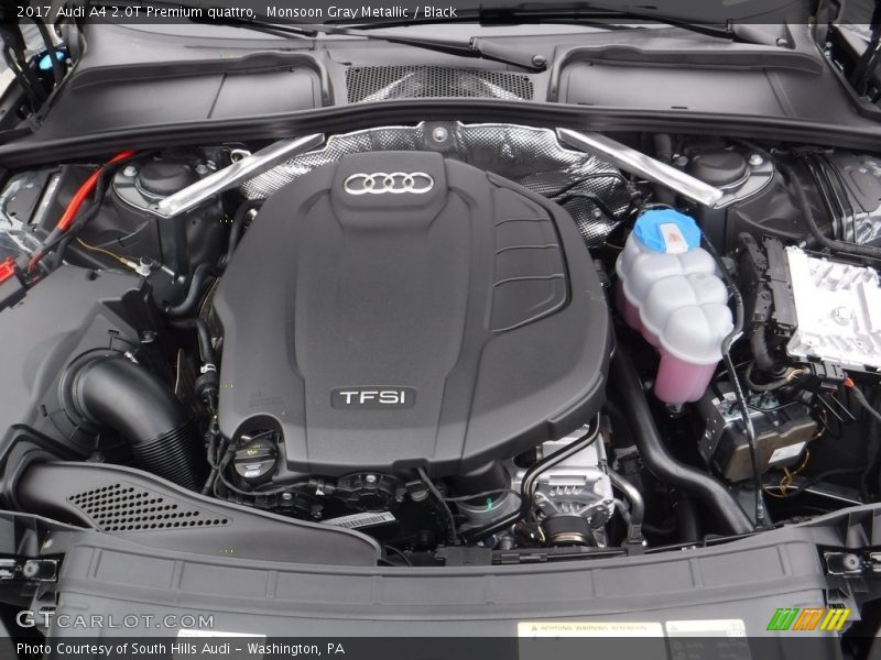  2017 A4 2.0T Premium quattro Engine - 2.0 Liter TFSI Turbocharged DOHC 16-Valve VVT 4 Cylinder