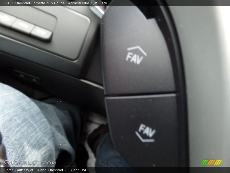Admiral Blue / Jet Black 2017 Chevrolet Corvette Z06 Coupe