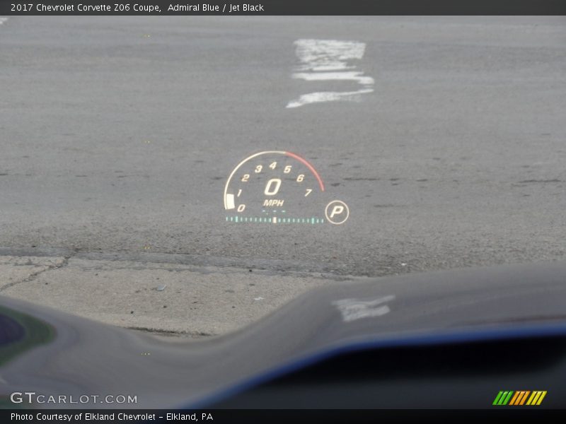 Admiral Blue / Jet Black 2017 Chevrolet Corvette Z06 Coupe