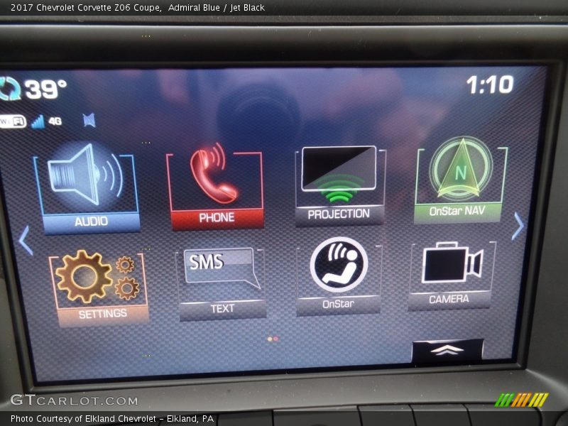 Admiral Blue / Jet Black 2017 Chevrolet Corvette Z06 Coupe