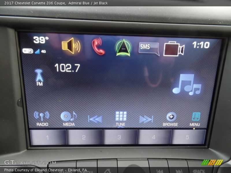 Admiral Blue / Jet Black 2017 Chevrolet Corvette Z06 Coupe