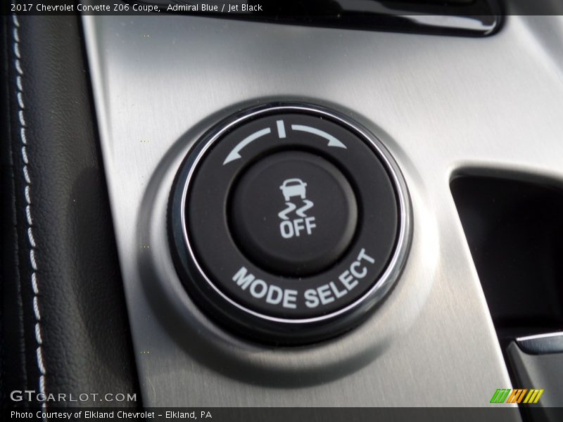 Controls of 2017 Corvette Z06 Coupe