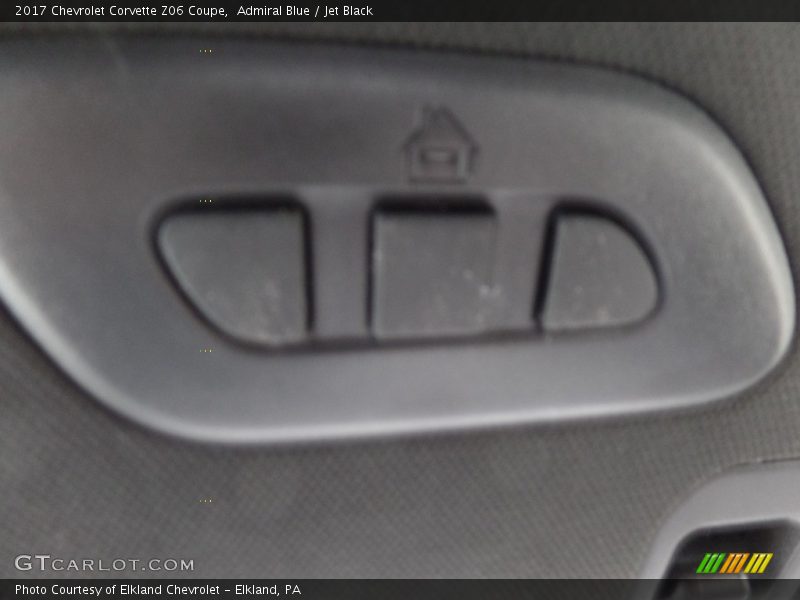 Admiral Blue / Jet Black 2017 Chevrolet Corvette Z06 Coupe
