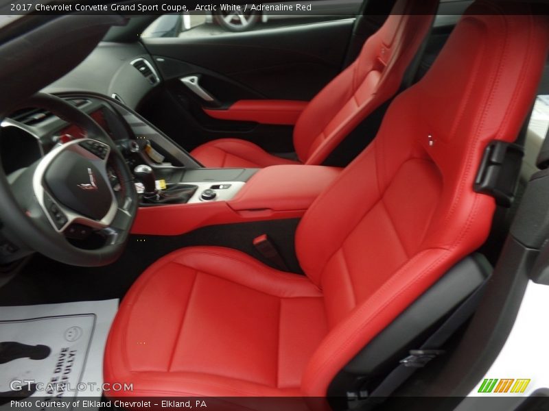 Front Seat of 2017 Corvette Grand Sport Coupe