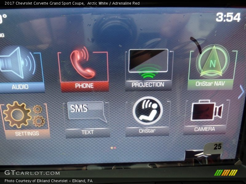 Arctic White / Adrenaline Red 2017 Chevrolet Corvette Grand Sport Coupe