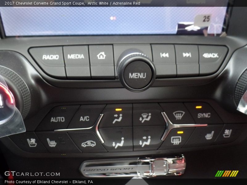 Controls of 2017 Corvette Grand Sport Coupe