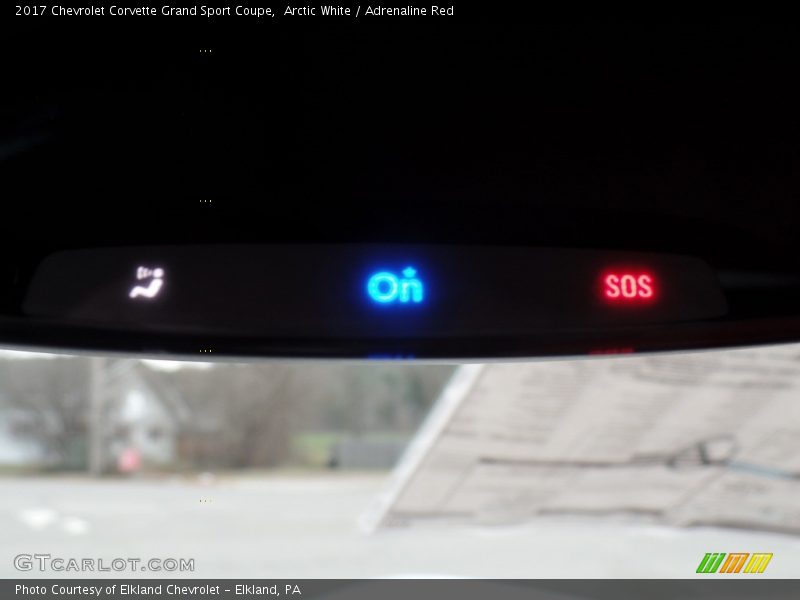 Arctic White / Adrenaline Red 2017 Chevrolet Corvette Grand Sport Coupe