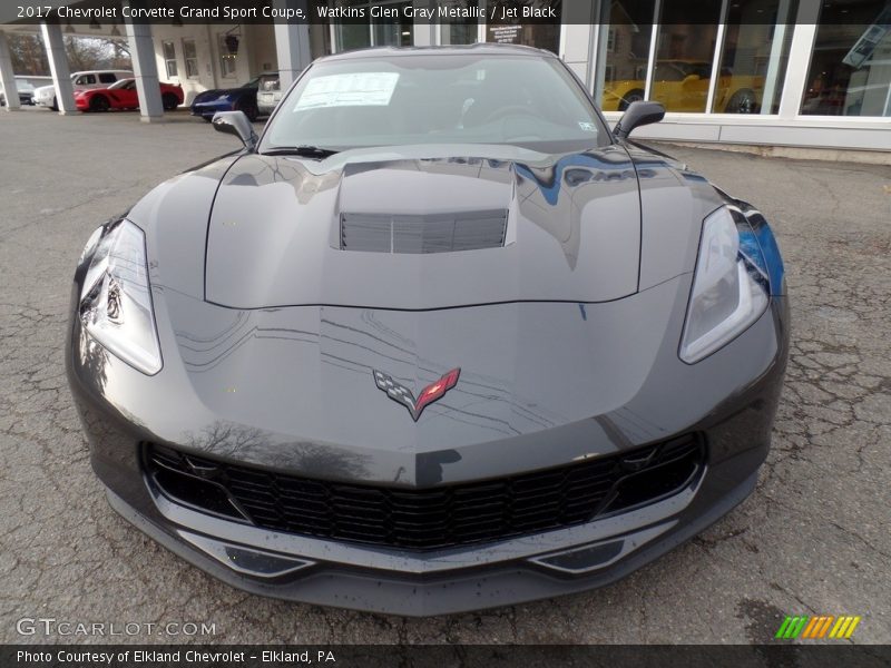 Watkins Glen Gray Metallic / Jet Black 2017 Chevrolet Corvette Grand Sport Coupe