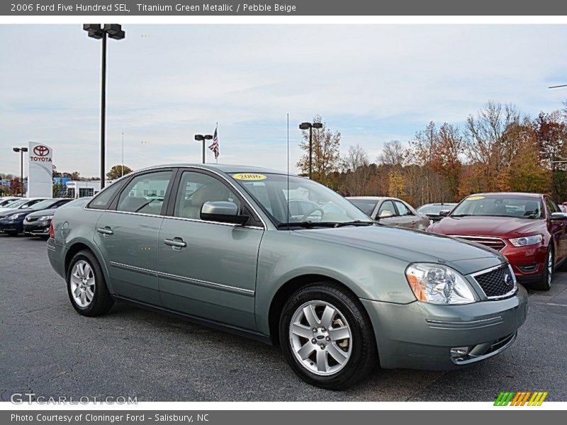 Titanium Green Metallic / Pebble Beige 2006 Ford Five Hundred SEL