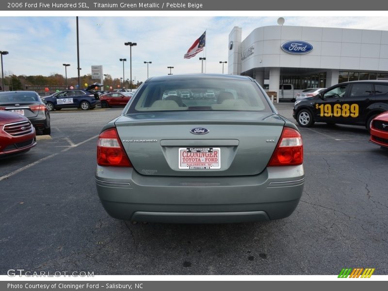 Titanium Green Metallic / Pebble Beige 2006 Ford Five Hundred SEL
