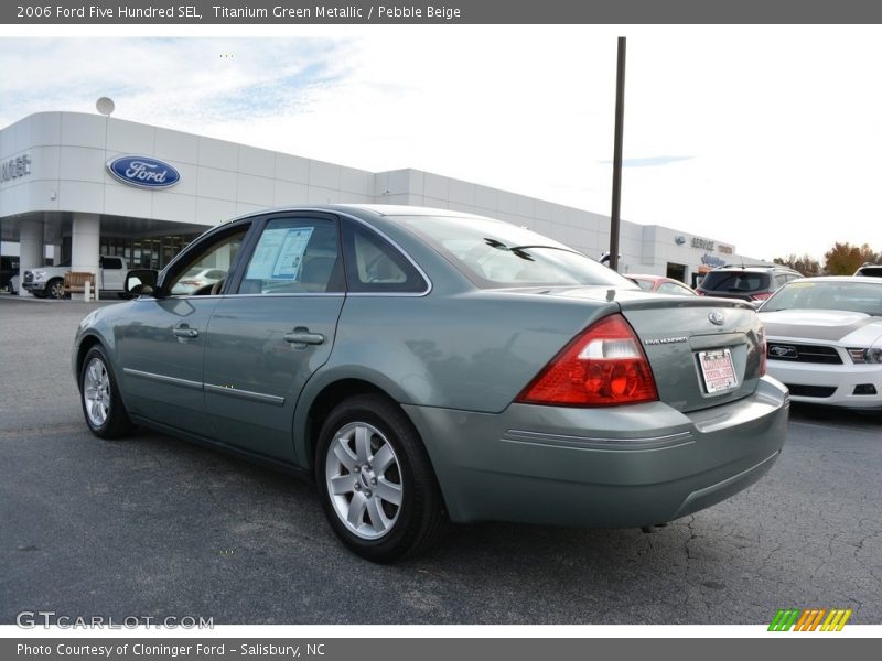 Titanium Green Metallic / Pebble Beige 2006 Ford Five Hundred SEL