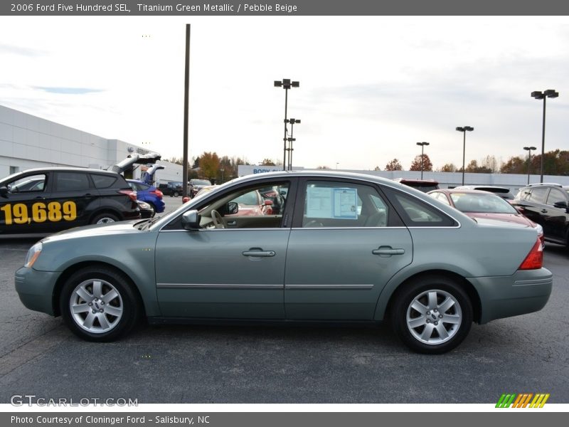 Titanium Green Metallic / Pebble Beige 2006 Ford Five Hundred SEL
