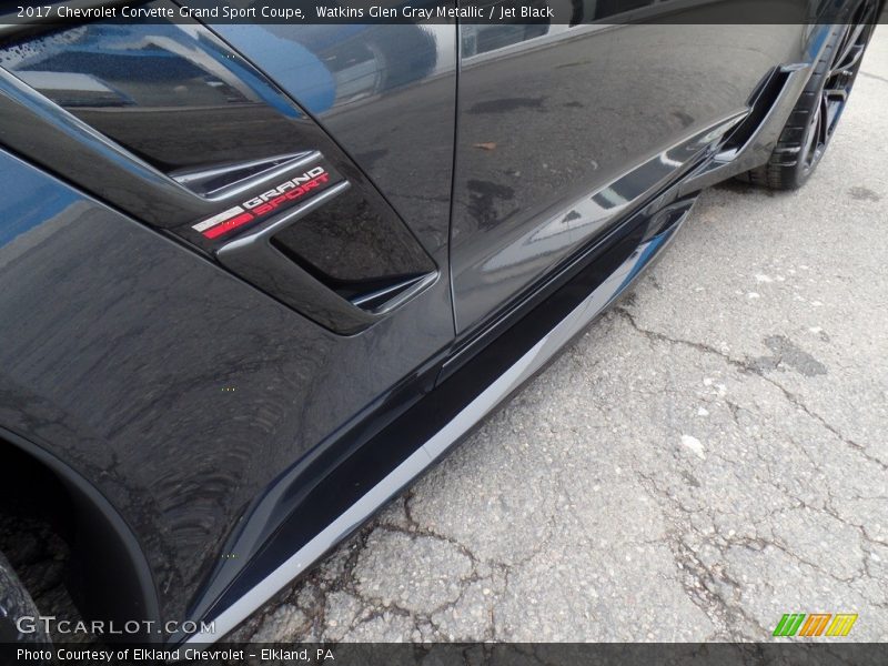 Watkins Glen Gray Metallic / Jet Black 2017 Chevrolet Corvette Grand Sport Coupe