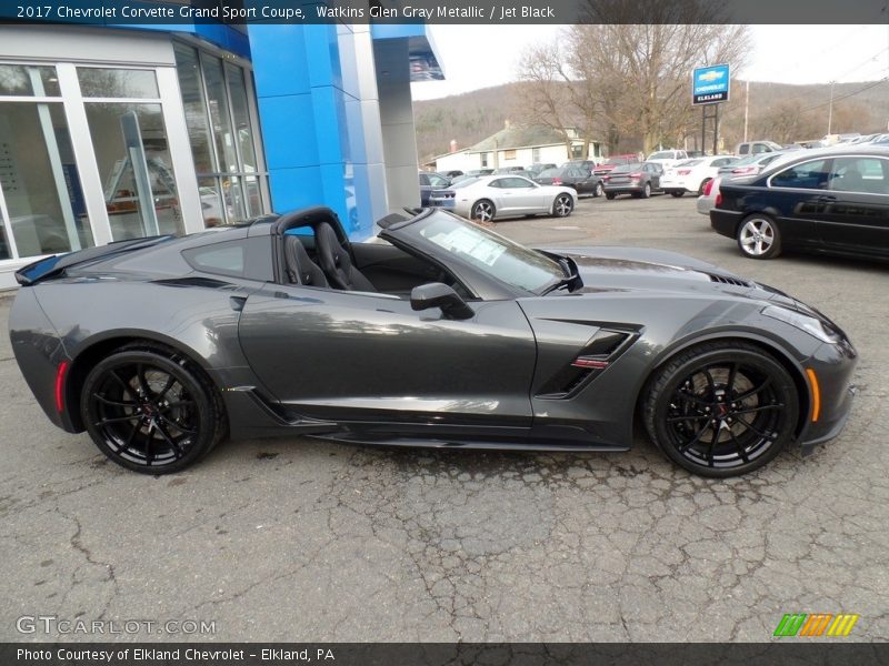 Watkins Glen Gray Metallic / Jet Black 2017 Chevrolet Corvette Grand Sport Coupe