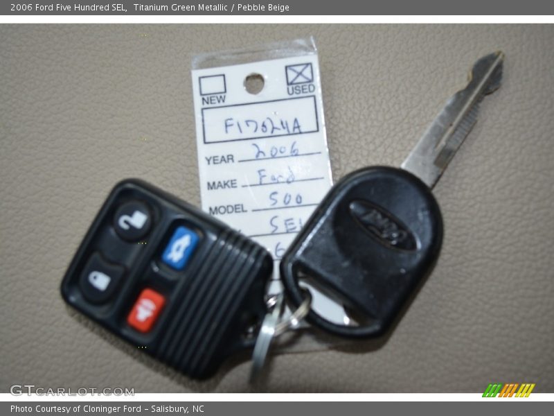 Titanium Green Metallic / Pebble Beige 2006 Ford Five Hundred SEL