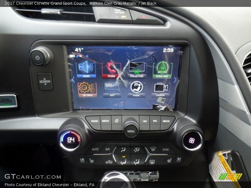 Watkins Glen Gray Metallic / Jet Black 2017 Chevrolet Corvette Grand Sport Coupe