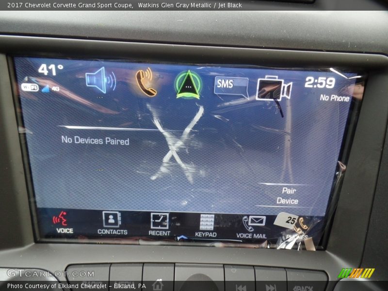 Watkins Glen Gray Metallic / Jet Black 2017 Chevrolet Corvette Grand Sport Coupe
