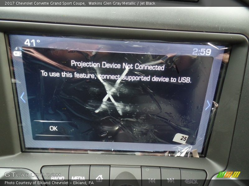 Watkins Glen Gray Metallic / Jet Black 2017 Chevrolet Corvette Grand Sport Coupe